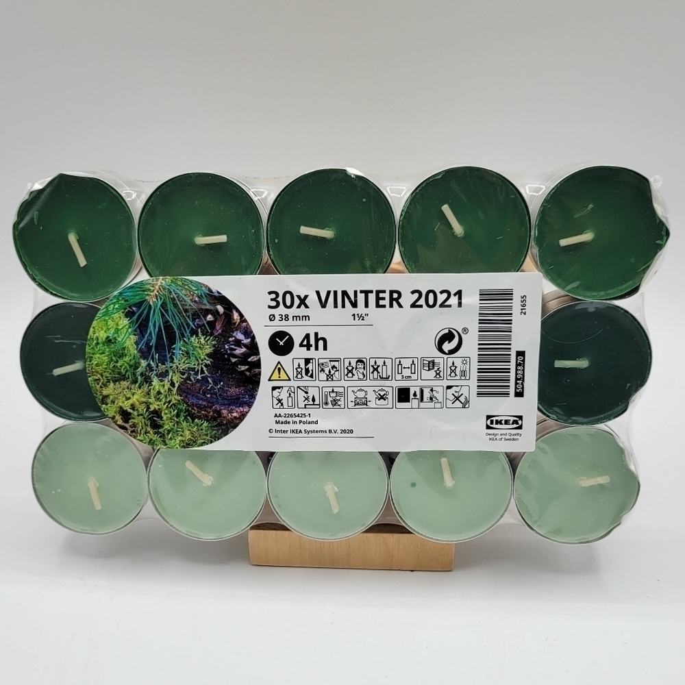 Ikea Fir Scented 30 pc Tea light Candles - Picture 5 of 5